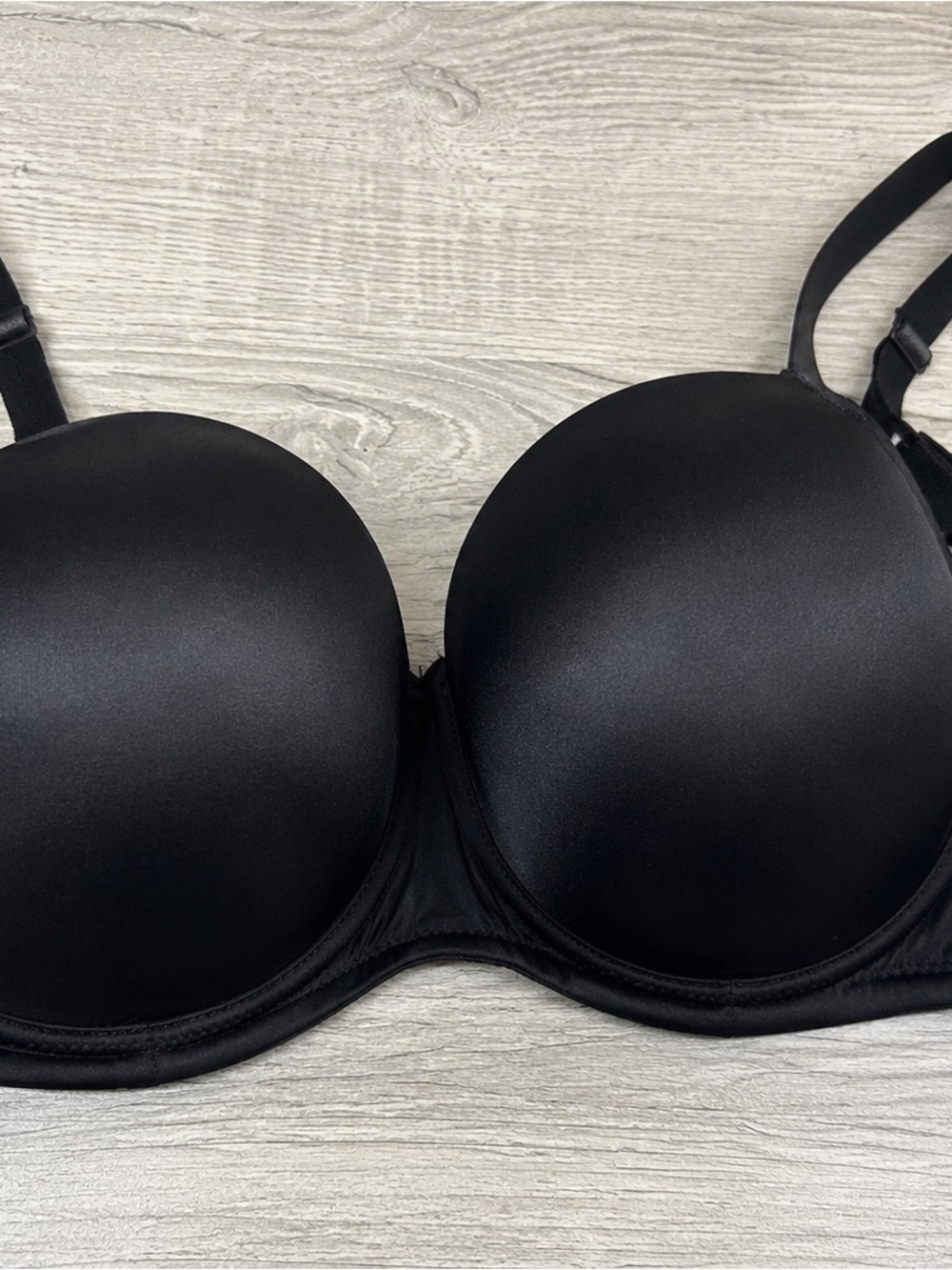 Q-T Intimates Black T-Shirt Bra